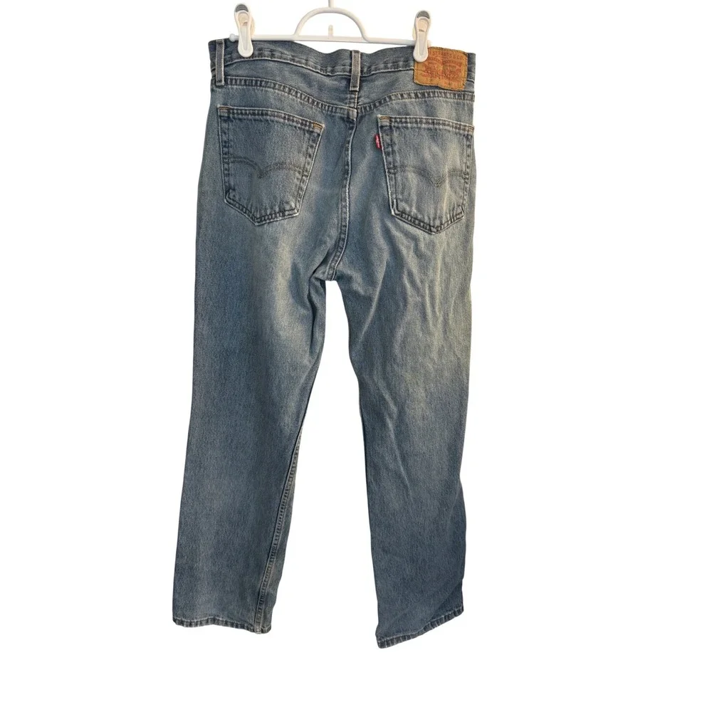 Levi's Jeans Mens 34x28 Blue 516 Straight Leg‎ Medium Wash Denim 100% Cotton